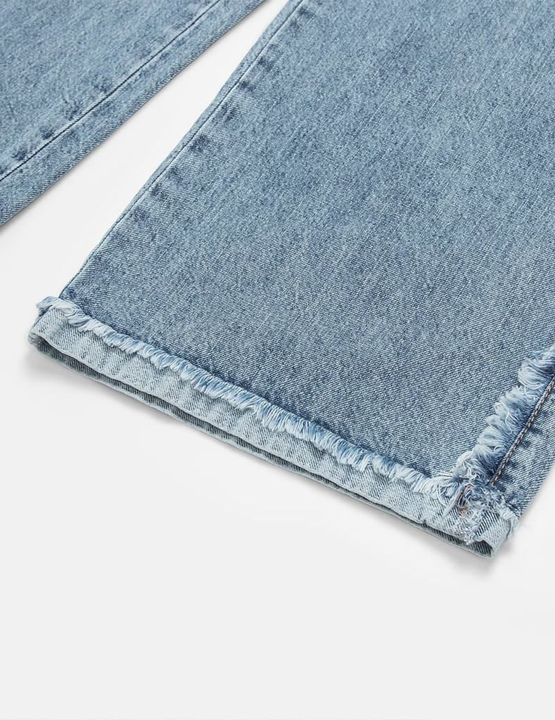 Quần jean ông suông bé gái thoáng mát