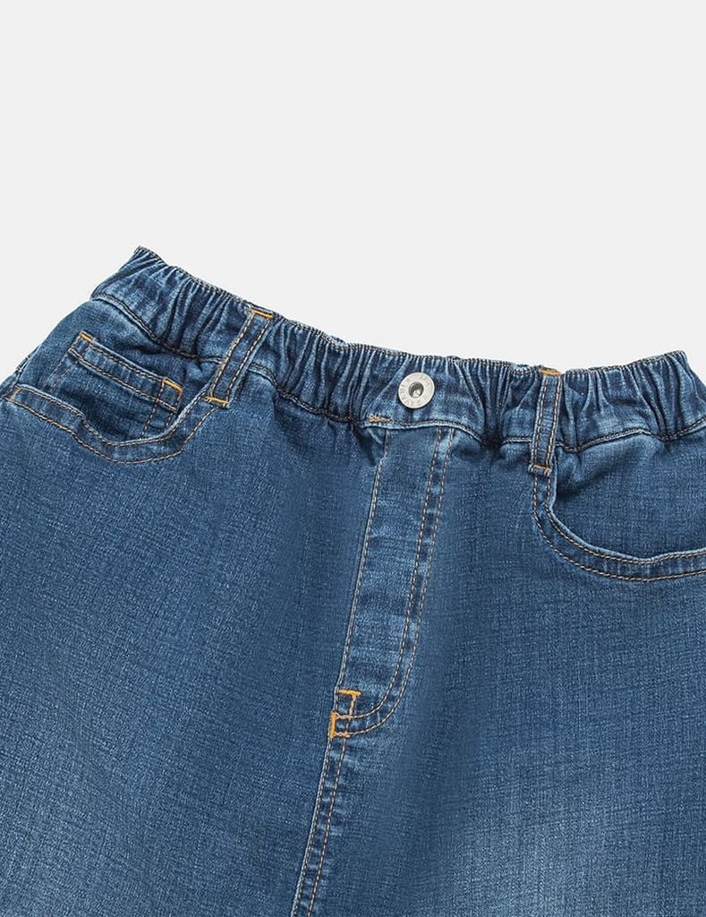 Quần short jean bé gái giả váy