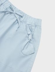 Quần short khaki bé gái cạp chun trang trí dây nơ