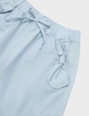 Quần short khaki bé gái cạp chun trang trí dây nơ
