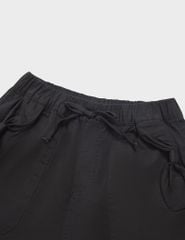 Quần short khaki bé gái cạp chun trang trí dây nơ