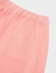 Quần short khaki bé gái cạp chun trang trí dây nơ