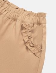 Quần short bé gái cạp chun điểm nhấn bèo quanh túi