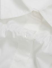 Áo sơ mi ngắn tay trẻ em đính nơ trang trí