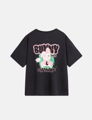 Áo T-shirt trẻ em cổ tròn hình in trước ngực