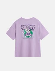 Áo T-shirt trẻ em cổ tròn hình in trước ngực