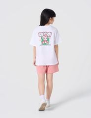 Áo T-shirt trẻ em cổ tròn hình in trước ngực