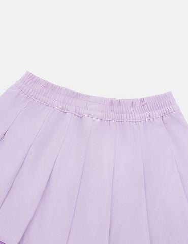 Chân váy bé gái phối màu cạp chun