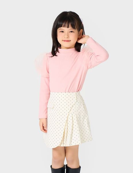Savani - Chân váy khaki trẻ em GVK256K4