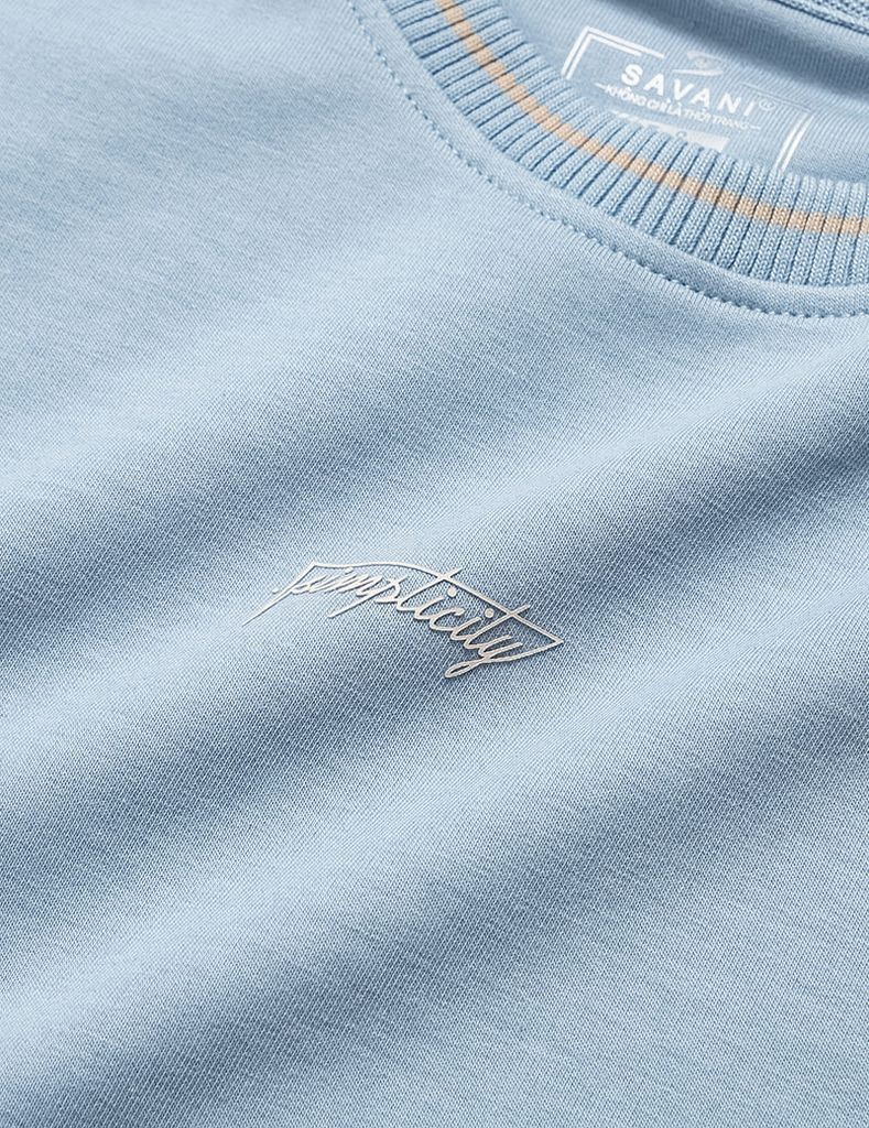 Áo nỉ cổ tròn trẻ em KAF003W4