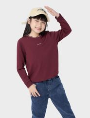 Áo nỉ cổ tròn trẻ em KAF003W4