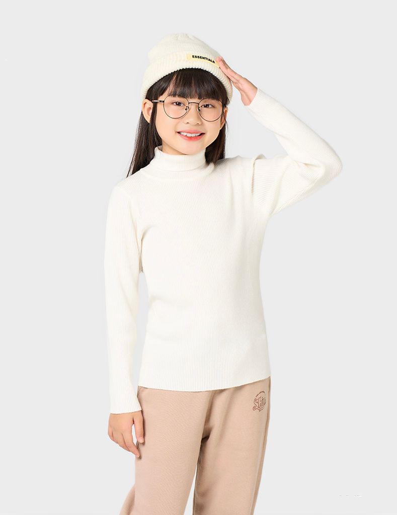 Áo len cổ cao trẻ em KAL194W4