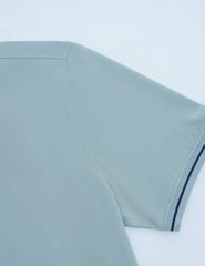 Áo polo trẻ em mắt chim cổ dệt thêu tay