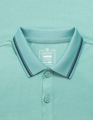 Áo polo trẻ em ngắn tay bo cổ tay phối line
