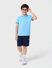 Áo polo trẻ em ngắn tay bo cổ tay phối line