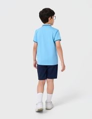 Áo polo trẻ em ngắn tay bo cổ tay phối line