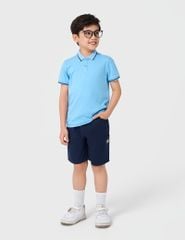 Áo polo trẻ em ngắn tay bo cổ tay phối line
