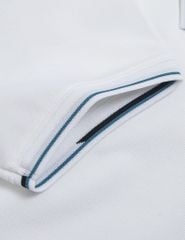 Áo polo trẻ em mắt chim line bo hình in trước ngực