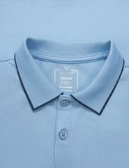 Áo polo trẻ em mắt chim line bo thêu tay