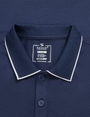 Áo polo trẻ em mắt chim line bo thêu tay