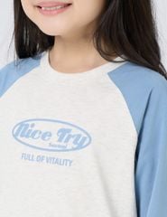 Áo thun dài tay trẻ em KTF001W4
