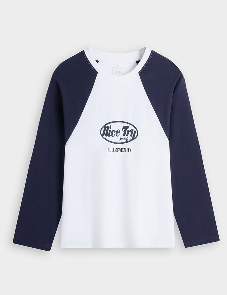 Áo thun dài tay trẻ em KTF001W4