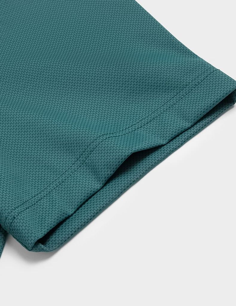 Áo polo nam ngắn tay cổ vải chính in túi giả