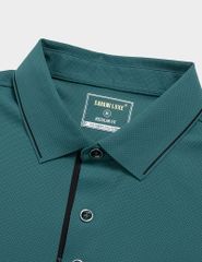 Áo polo nam ngắn tay cổ vải chính in túi giả