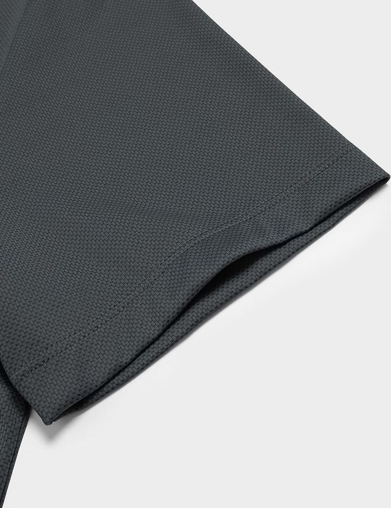 Áo polo nam ngắn tay cổ vải chính in túi giả