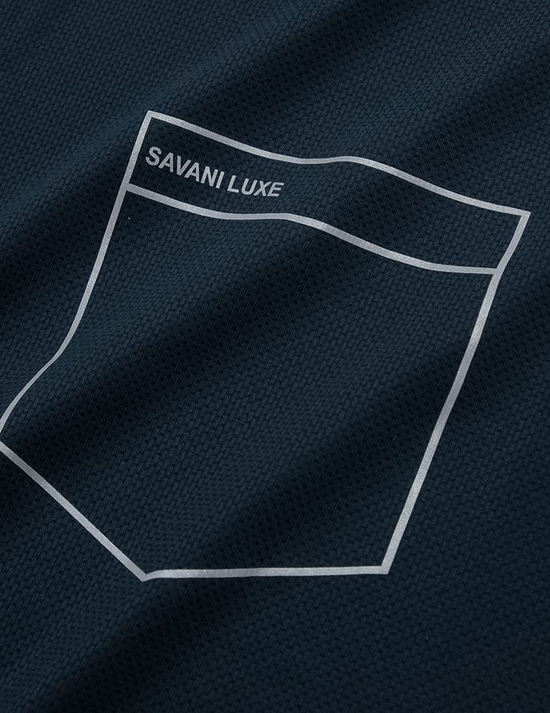 Áo polo nam ngắn tay cổ vải chính in túi giả