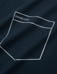 Áo polo nam ngắn tay cổ vải chính in túi giả