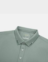 Áo thun polo nam thể thao cổ bo in logo ngực