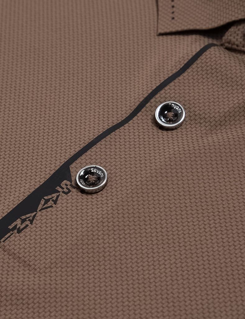 Áo polo ngắn tay nam cổ ép dán