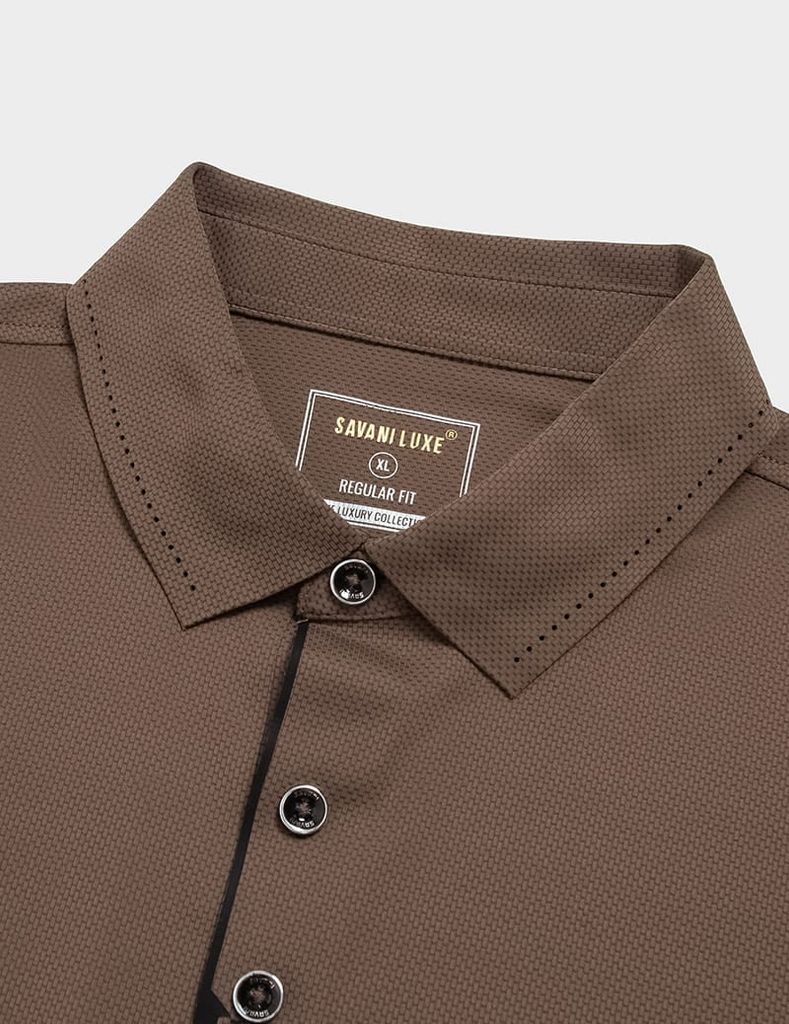 Áo polo ngắn tay nam cổ ép dán