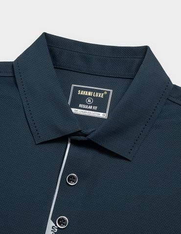 Áo polo ngắn tay nam cổ ép dán