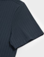 Áo thun nam ngắn tay cổ nẹp ép dán