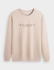 Áo nỉ cổ tròn nam MAN009W4