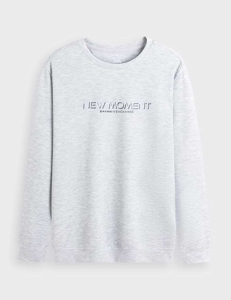 Áo nỉ cổ tròn nam MAN009W4