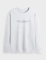 Áo nỉ cổ tròn nam MAN009W4