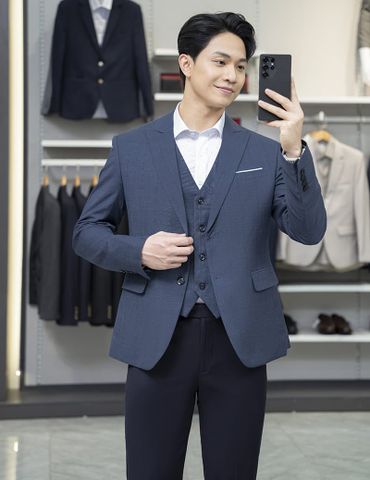 Áo vest nam MAV057K3 (Tặng 1 quần vest cùng bộ + 1 áo sơ mi nam)