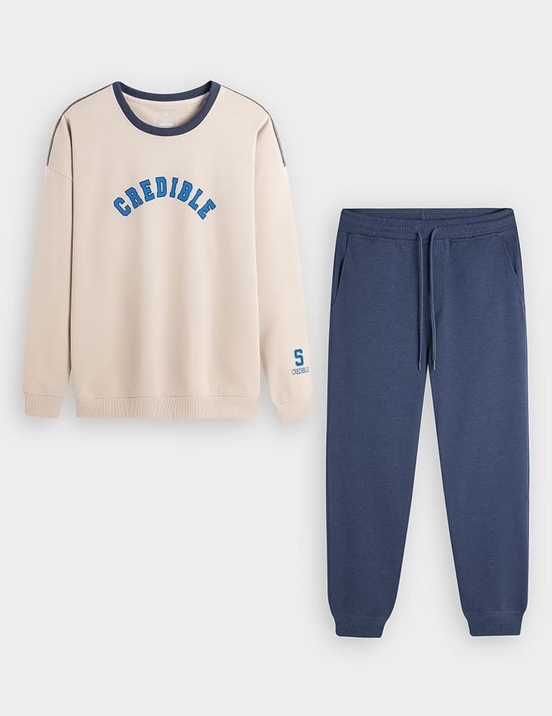 Bộ nỉ nam MBD001W4 dáng suông rộng