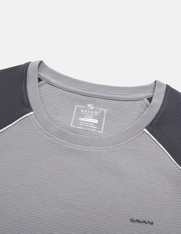 Bộ hè quần đùi nam thể thao phối tay dáng ôm vừa