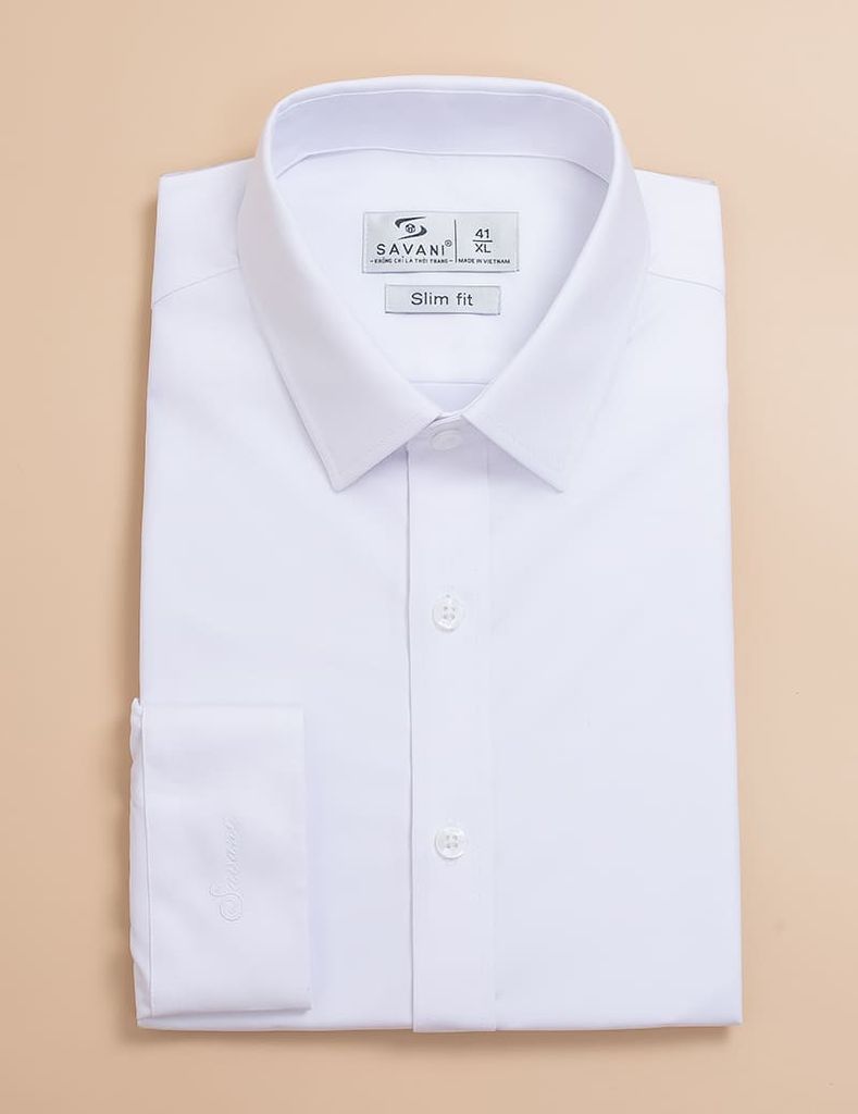 Sơ mi dài tay tà lượn không túi nam MLS338K4