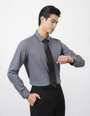Sơ mi dài tay tà lượn không túi-MLS405K4