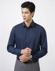 Sơ mi dài tay tà lượn không túi-MLS406K4