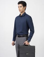 Sơ mi dài tay tà lượn không túi-MLS406K4