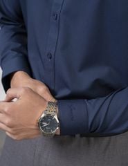 Sơ mi dài tay tà lượn không túi-MLS406K4