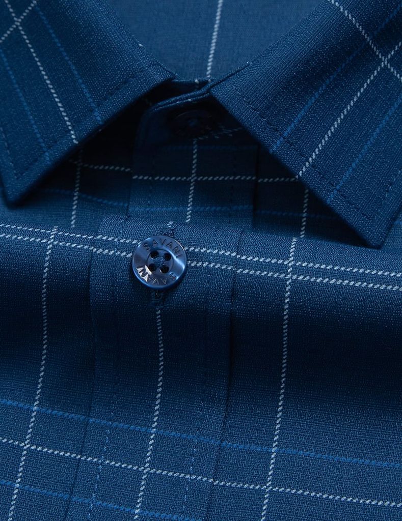 Áo sơ mi dài tay tà lượn không túi nam MLS411K4