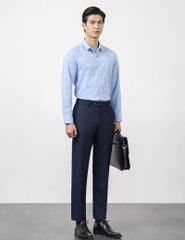 Áo sơ mi dài tay tà lượn không túi nam MLS412K4