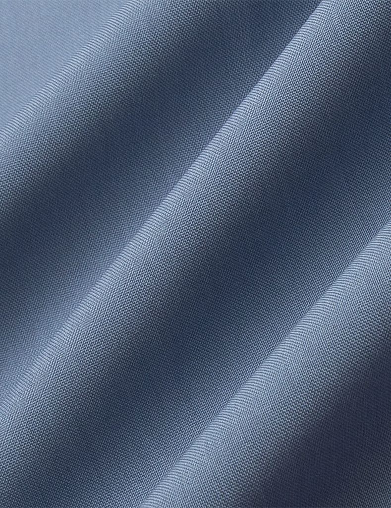 Áo sơ mi nam dài tay tà lượn không túi smart fit